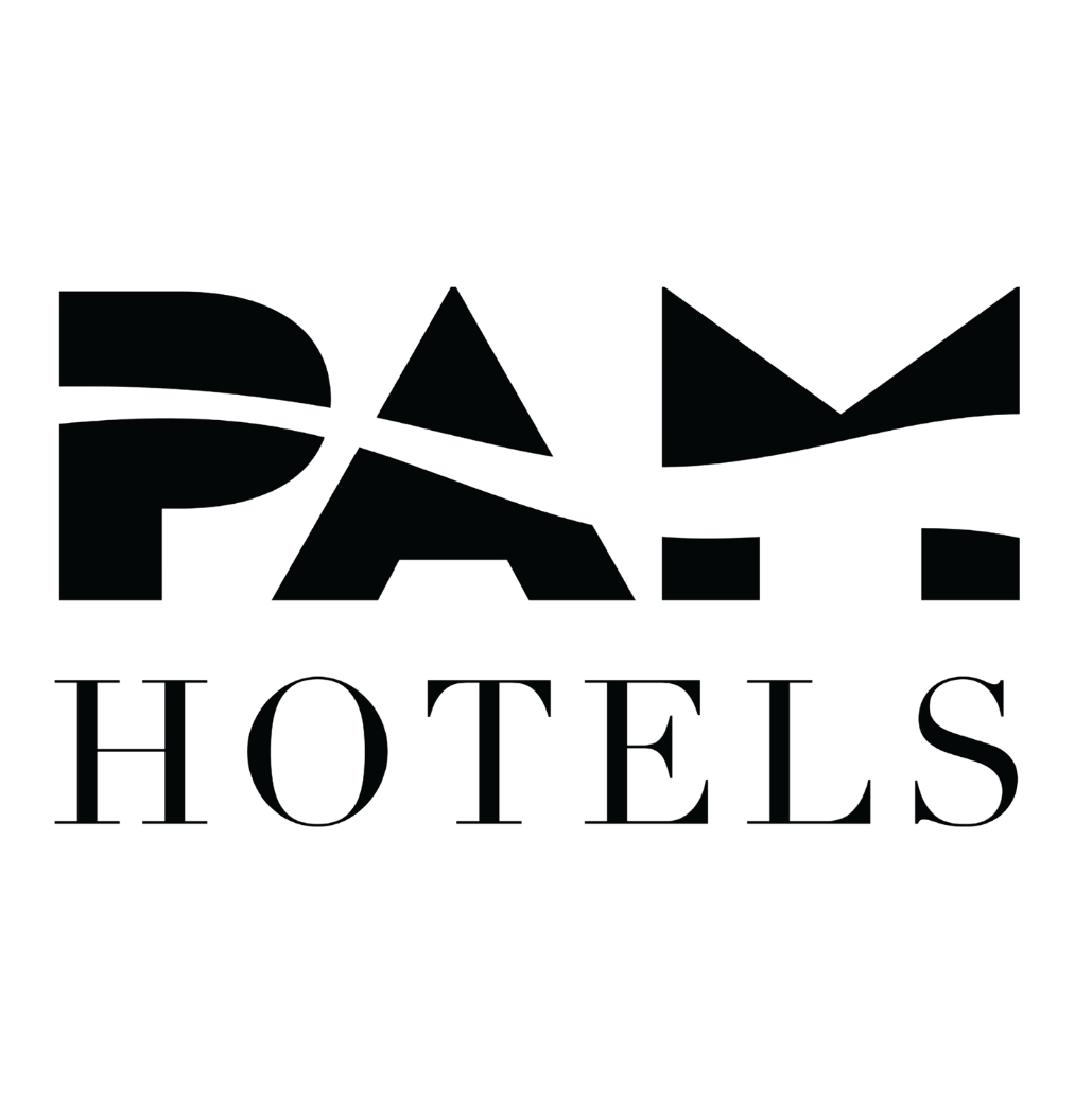 a black logo on a black background